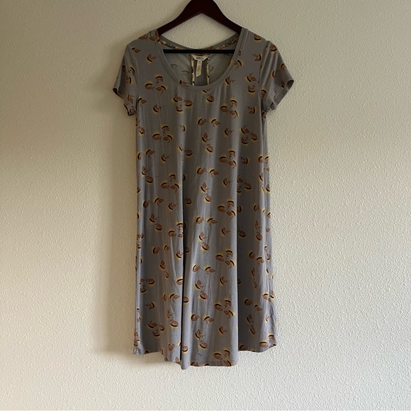 Matilda Jane Item # 23617T Gray Fall T Shirt Dress Size Small - Picture 10 of 11